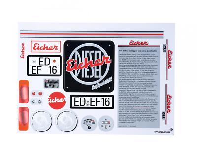 Big Aufklebersatz Sticker Eicher Diesel (Spielzeug) Ersatzteil, Zubehör