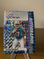 2021 Panini Mosaic Jaylen Waddle RookieAutograph Prizm ! Awesome Card🔥