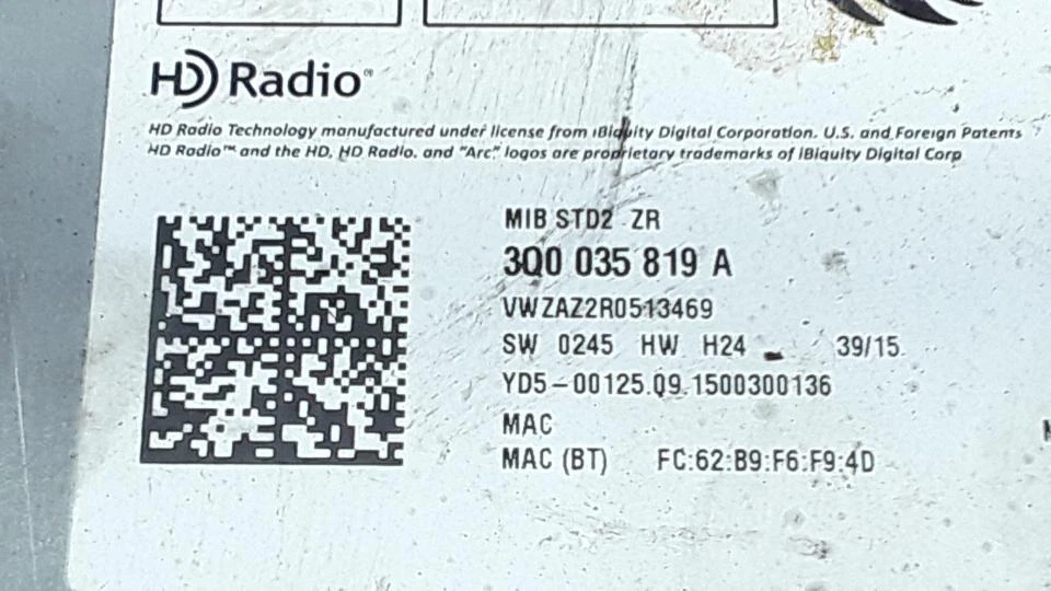 Volkswagen GOLF VII 2012- Radio Autoradio 3Q0035819A - Bild 3 von 4