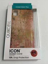 Quikcell ICON Case for Cricket Vision Plus - Golden Coral