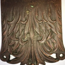 Antique Original Bronze Door Back Plate Backplate Doorbell Door Bell Hardware