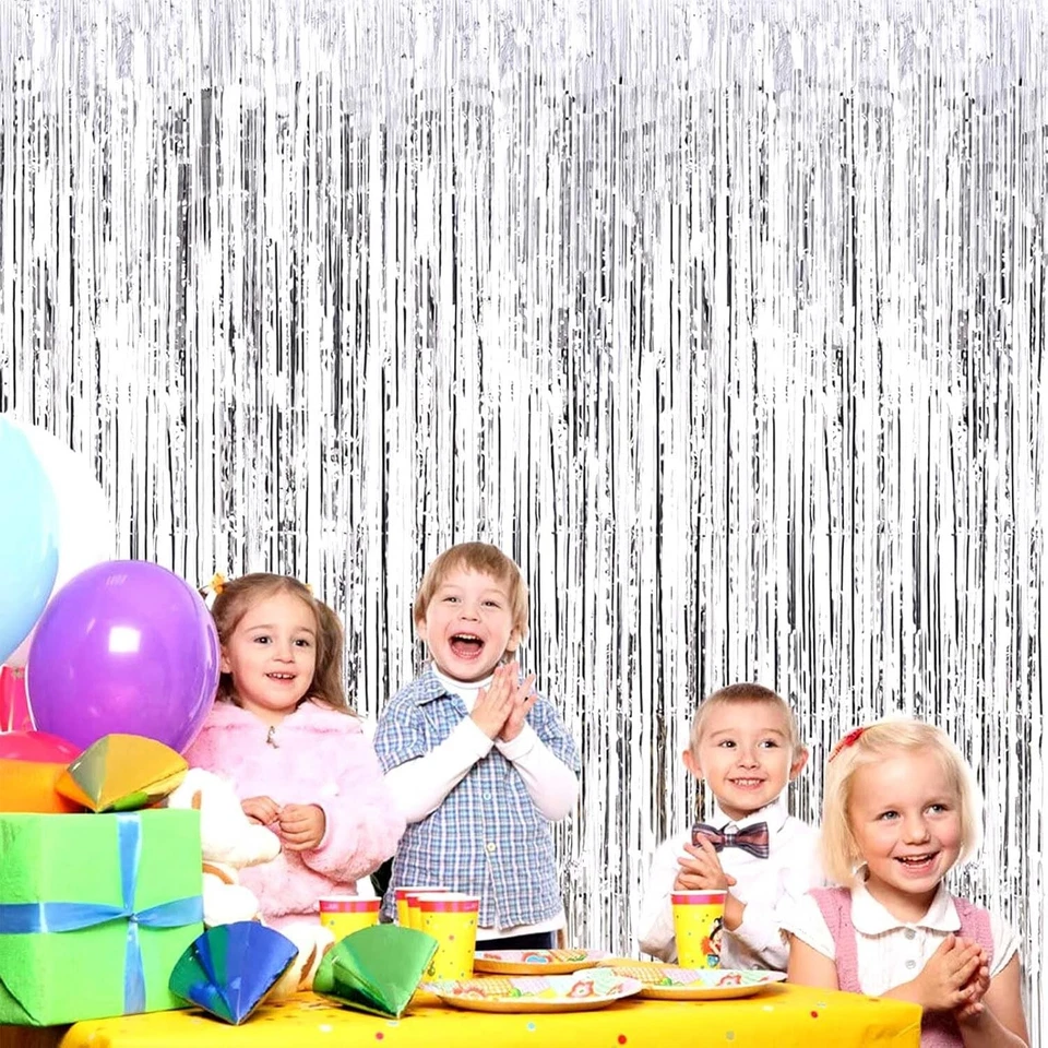 Cortinas y serpentinas con flecos de papel de oropel de 3,28 x 8,2 pies NUEVO US Foto 4 de 4