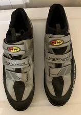 Northwave Compact Mens Sz 10.5 Mountain Bike Shoes Gray Black