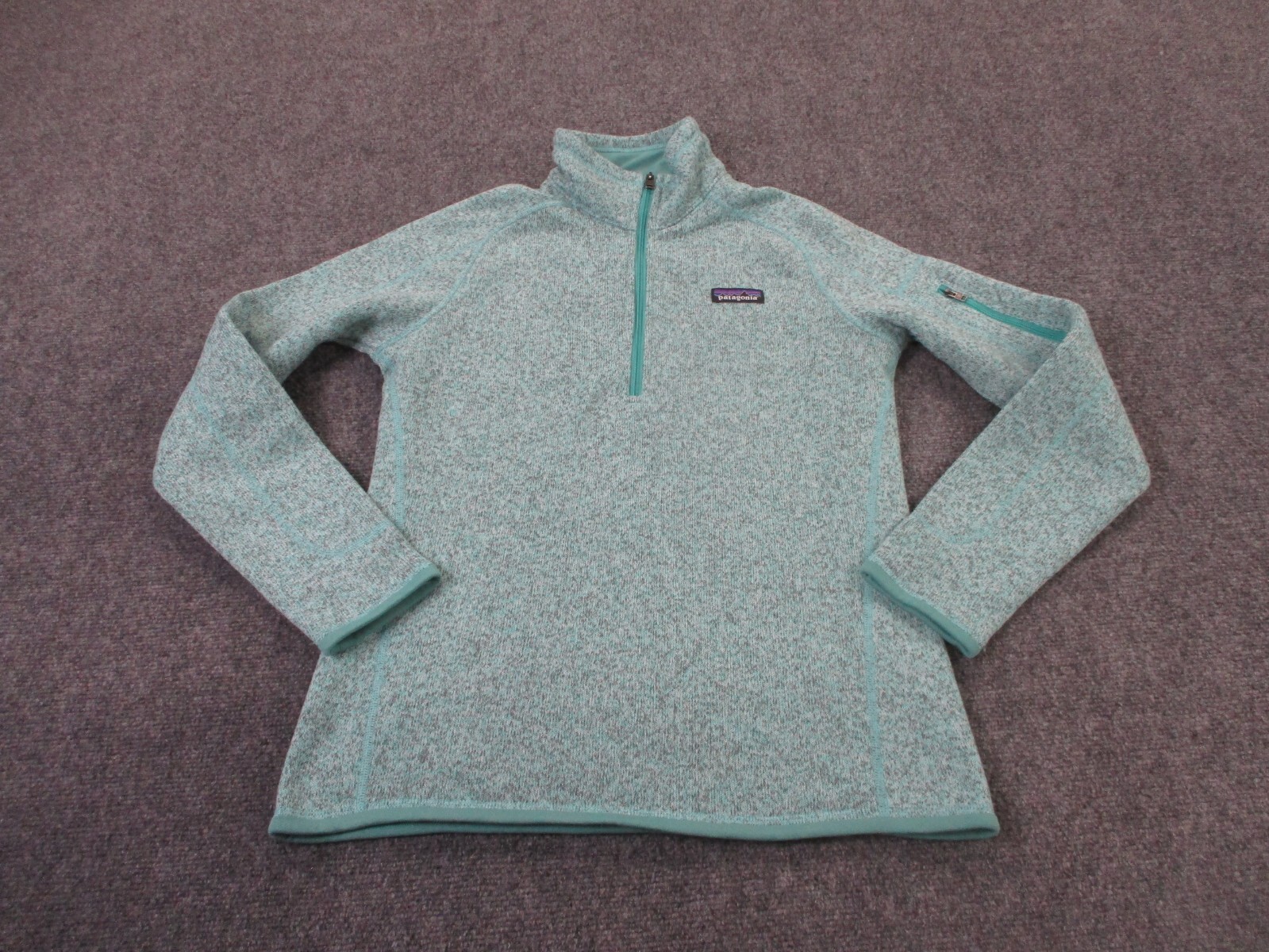 Patagonia Womens M Blue Better Sweater Fleece Hiking Pullover Jacket