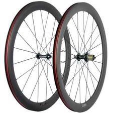 Juego de ruedas de carbono para bicicleta de carretera 700C sin cámara ruedas de 50*23 mm mate 3K con buje R13