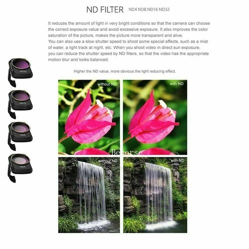 Kit de filtro de lente de cámara UV ND4 ND8 ND16 ND32 CPL para mini dron DJI Mavic - Imagen 7 de 17