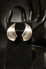 Vintage TAXCO Sterling Silber 925 RIESIGE Modernist Ohrringe Engelsflügel