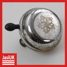 Antiguo cromo plateado Alemania bicicleta bicicleta metal mecánico campana bocina