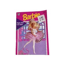1993 Barbie Paper Doll Cut-Outs 15 Outfits Golden Complete 3051 Mini Book