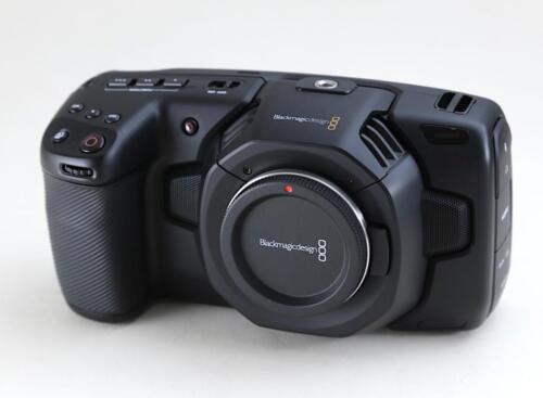 Caméra de cinéma de poche Blackmagic 4K BMPCC4K boîtier avec adaptateur testé pour fonctionner - Photo 1/7