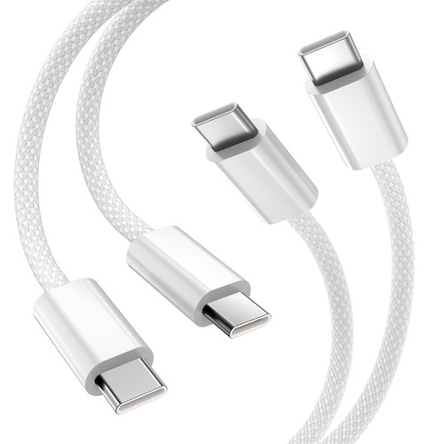 35W Dual USB C Fast Wall Charger brick Type C To C PD Cord For iPhone 15 MacBook - Picture 8 of 9