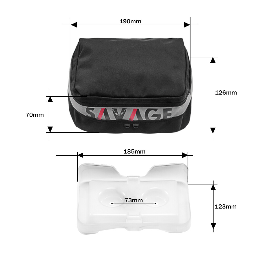 Black Fender Pack Storage Tool Bag For SUZUKI DRZ400S DRZ400E DRZ