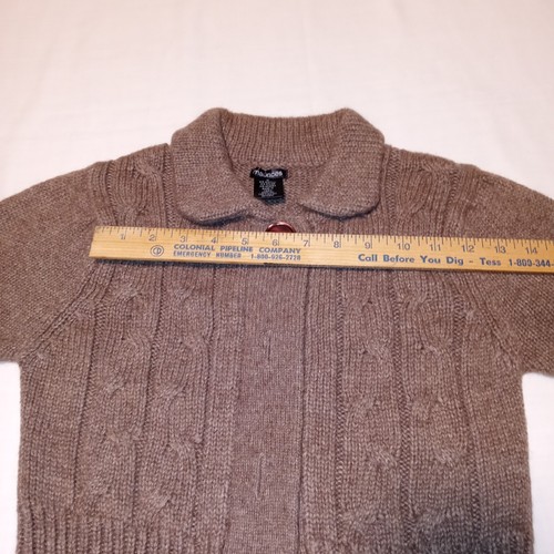 Maurices Women's Bodycon Cardigan Size M Brown Short Sleeve Button Up City EUC - Picture 9 of 11