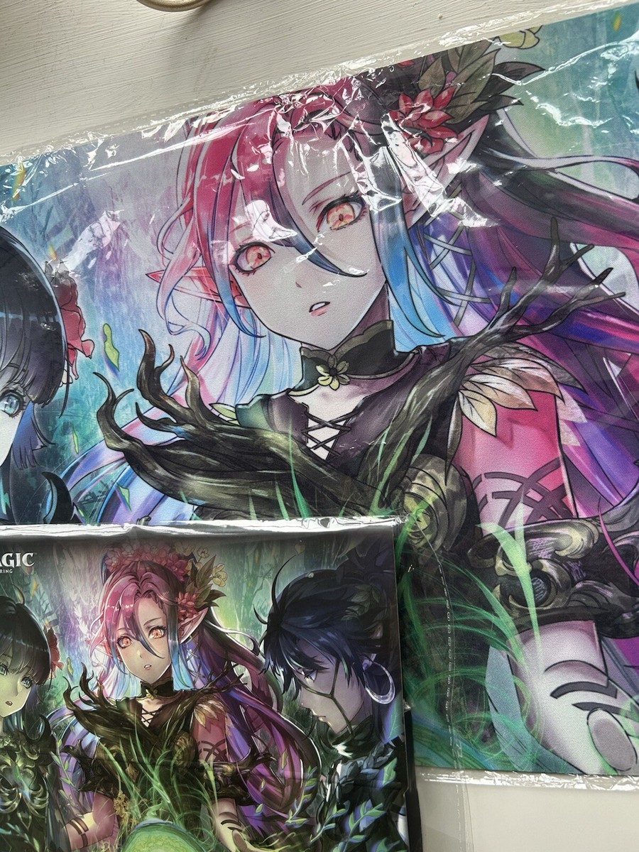 マジック大戦祭 ラノワールのエルフ プレイマット、ストレージ、キーホルダー3点 ラノワールのエルフ プレイマット マジック大戦祭 2024 OSAKA