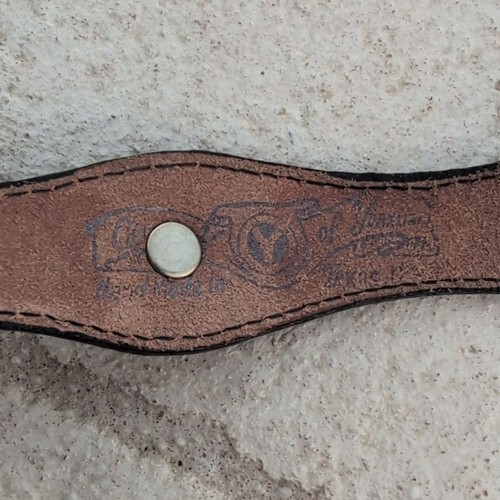 Circle Y of Yoakum TX Western Belt size 24 Silver Conchos - Picture 3 of 6