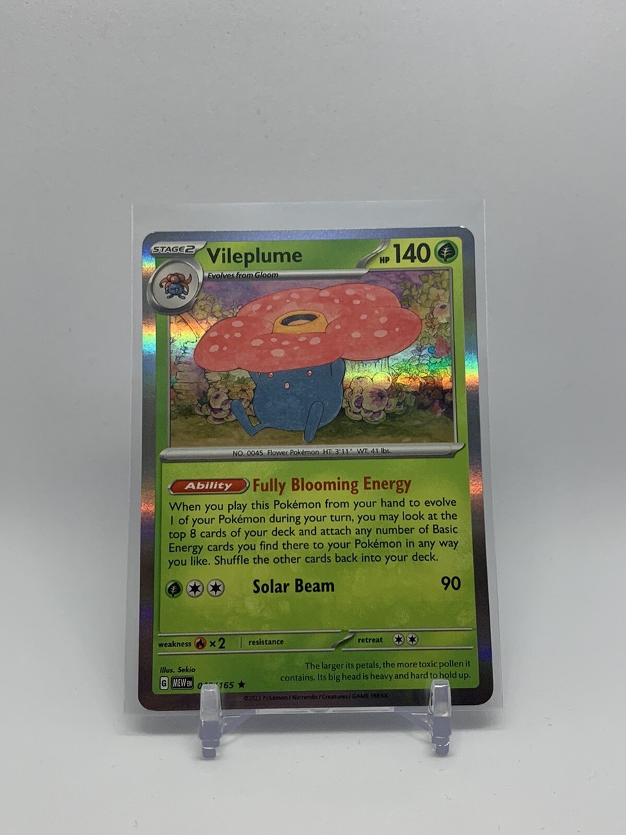 Pokemon VILEPLUME 045/165 - Pokemon 151 - RARE HOLO - - MINT | eBay