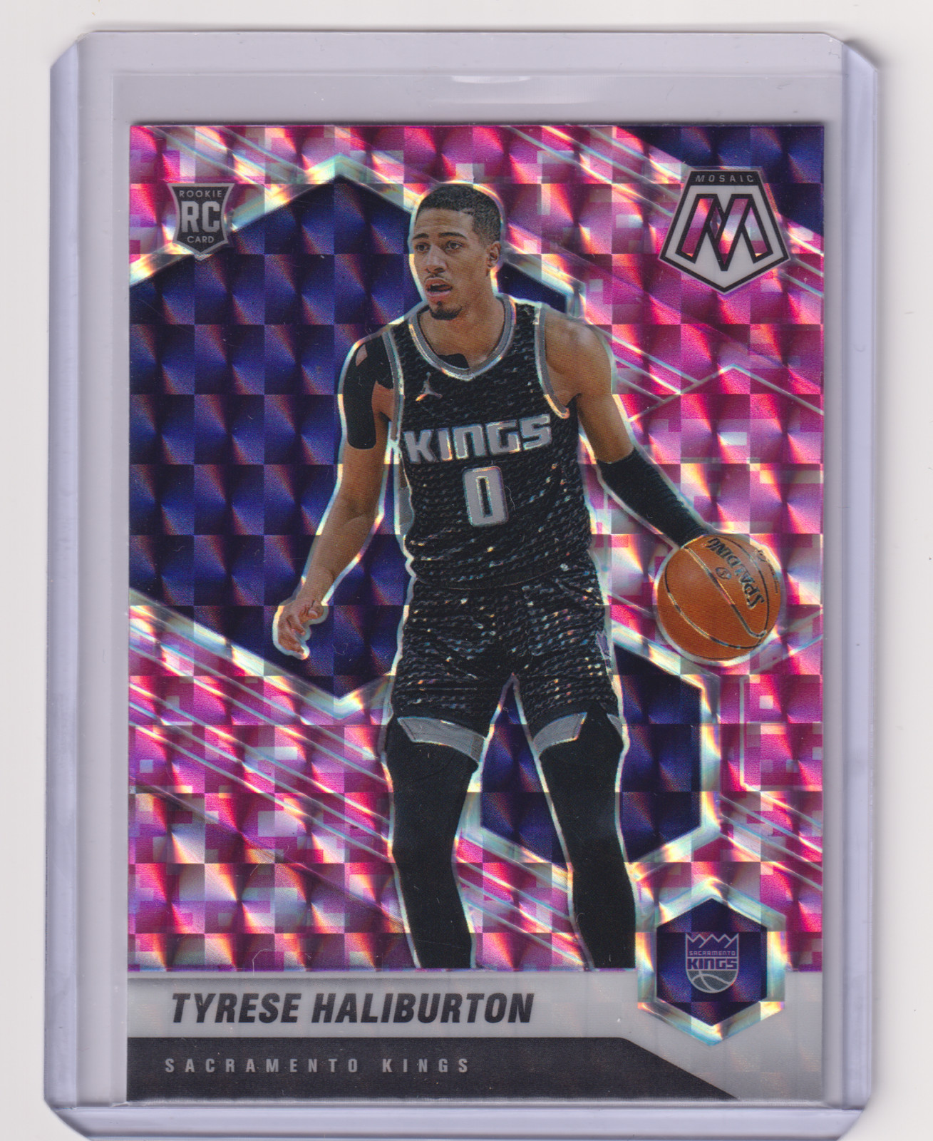 Tyrese Haliburton 2020 Panini Mosaic Camo Pink Prizm #204 Rookie RC