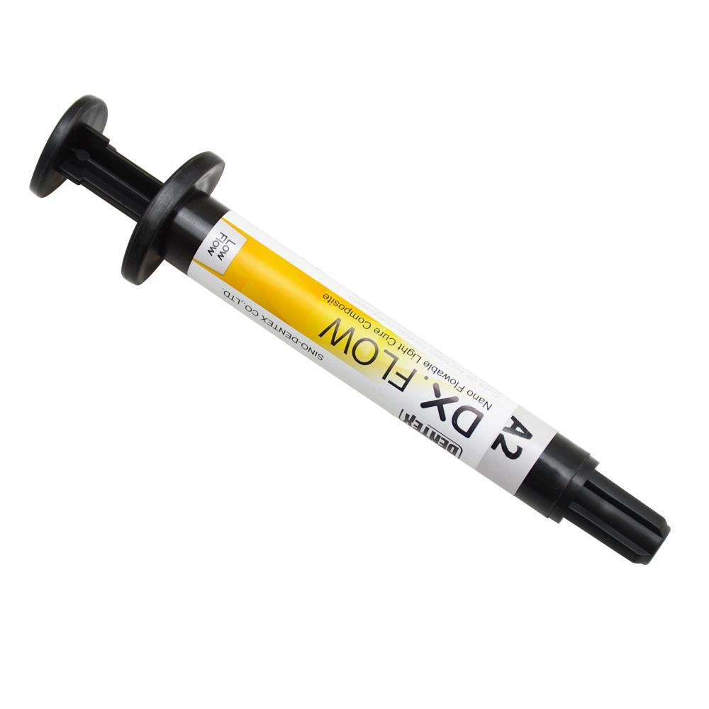 Dental Flowable Light Cure Composite Resin Low Flow A2 Professional Quality 3g