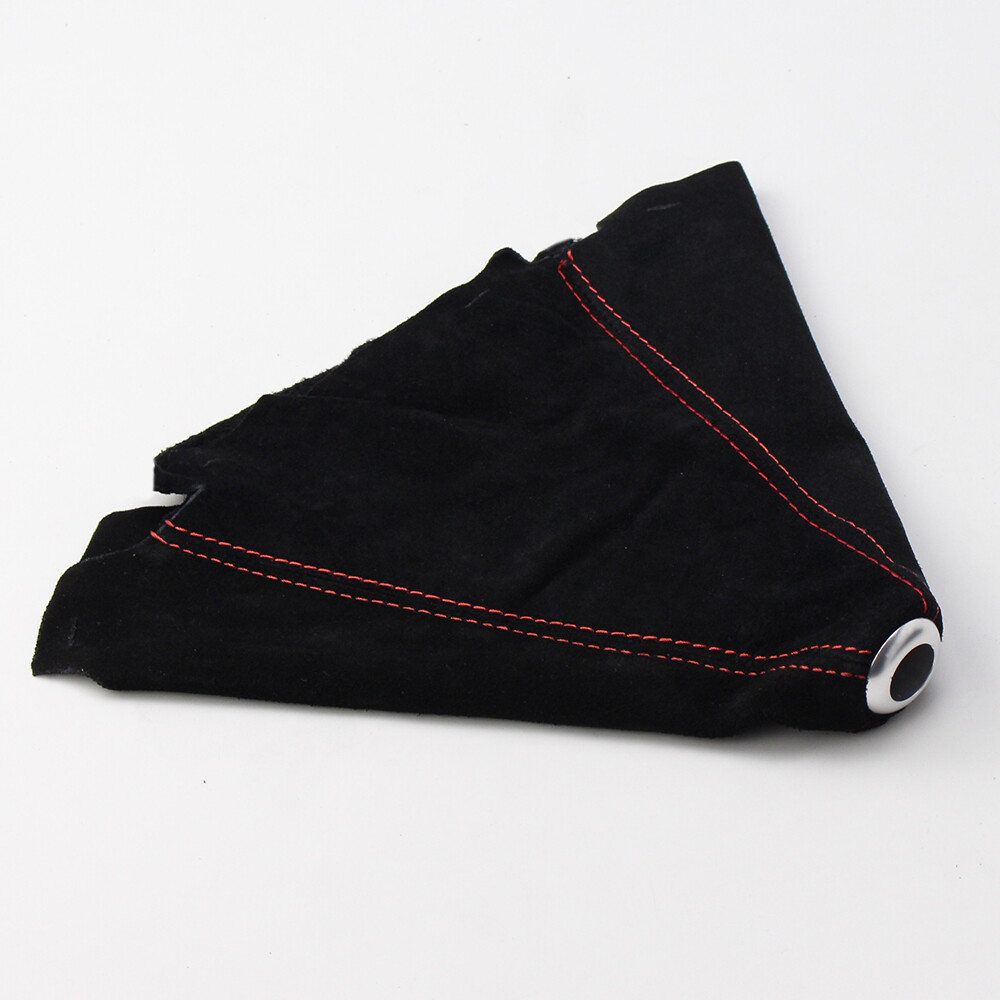 Racing universal Suede leather Shift Boot JDM Shift Knob Cover with Red