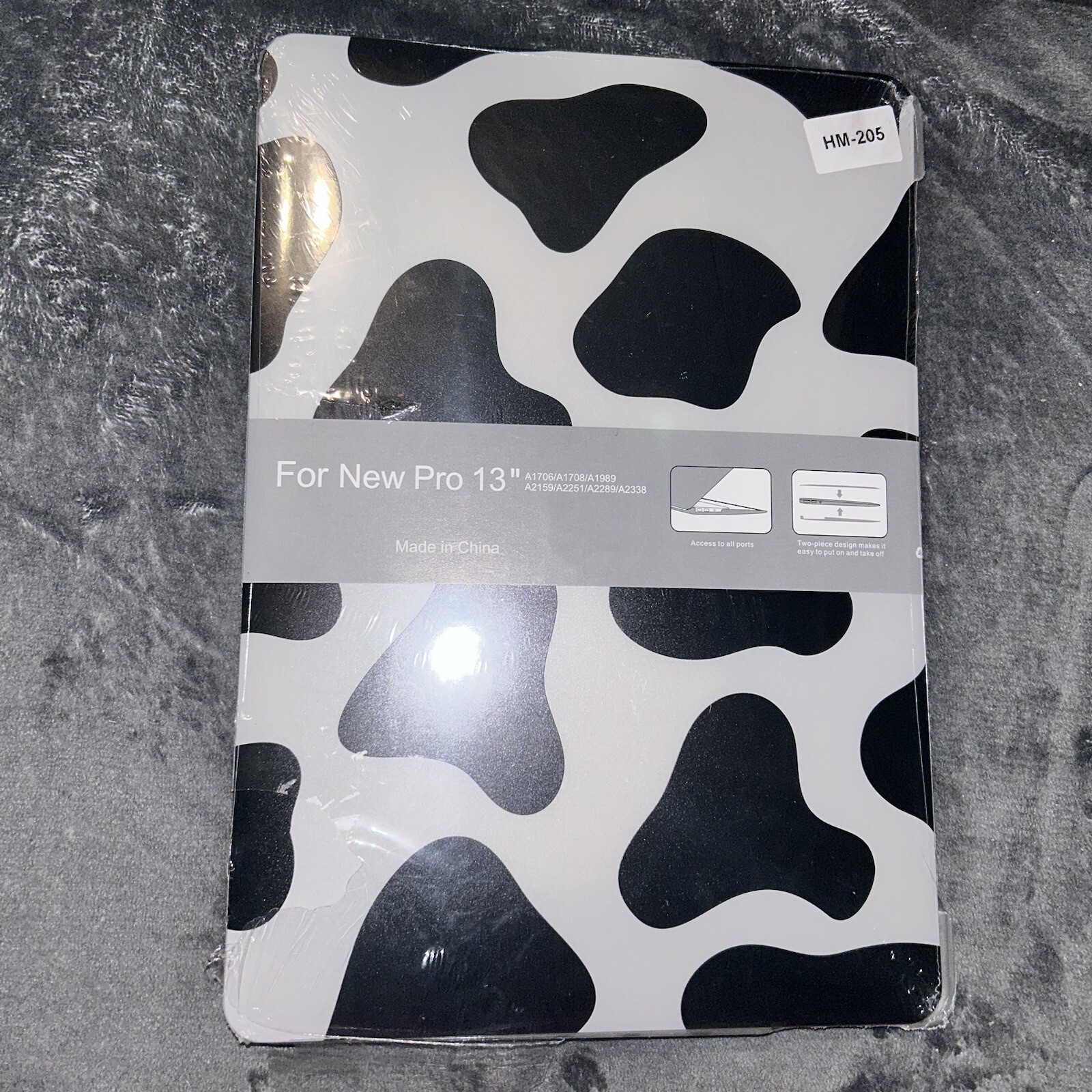 Cow Print iPad Pro 13 Laptop Case with Keyboard Cover for Ultimate Style-image