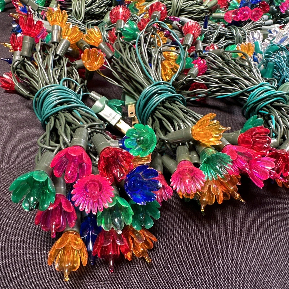 Vintage flower outlet christmas lights