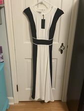 Hobbs London Rae Dress, Navy/Ivory NWT Size 10,