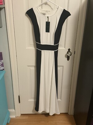 Hobbs London Rae Dress, Navy/Ivory NWT Size 10, | eBay