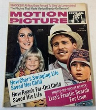 September 1973 MOTION PICTURE~Ali McGraw,Marlon Brando,Cher,Flip Wilson, more