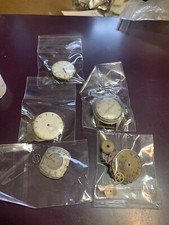 Vintage Wrist Watch Lot Of 5 Movements For Parts Or Repair