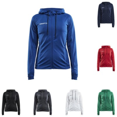 Craft Trainingsjacke mit Kapuze aus Recyclingpolyester Evolve Damen Fußball NEU