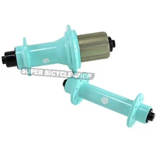 Circus Monkey HRW Road Hubs, 24 Hole ,1 Pair, Celeste