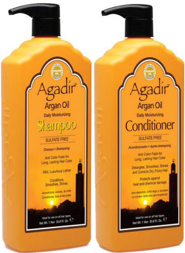 AGADIR ARGAN OIL DAILY MOISTURIZING SHAMPOO 1 LITRE AND CONDITIONER 1 LITRE - Picture 1 of 1