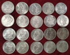 Morgan Silver Dollar 1883 -1896 P/O 7 Different VF to Unc Roll of 20 Coins Nice