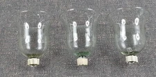 3 Piece Clear Glass Votive Peg Candle Lantern for taper candle holder insert