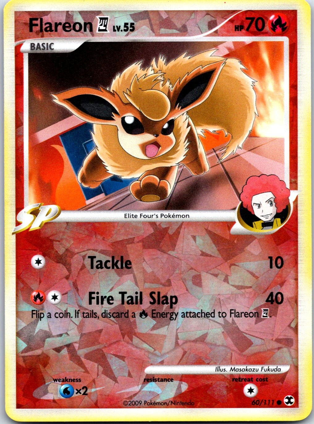 Flareon E4 - 60/111 (Cracked Ice) Promo Reverse Holo 060/111 MP
