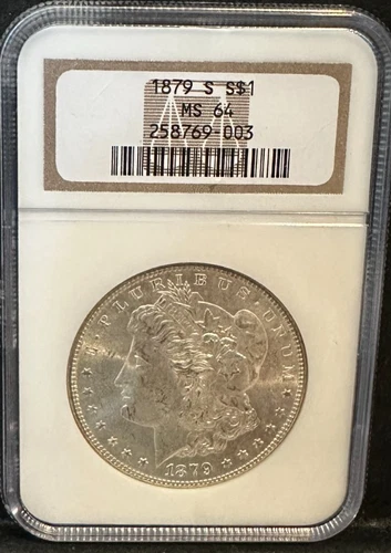 1879 S $1 Morgan Silver Dollar NGC MS-64