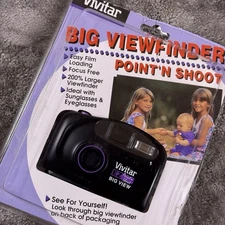 Vivitar Big Viewfinder 35mm EZ Point n Shoot Camera - Flash