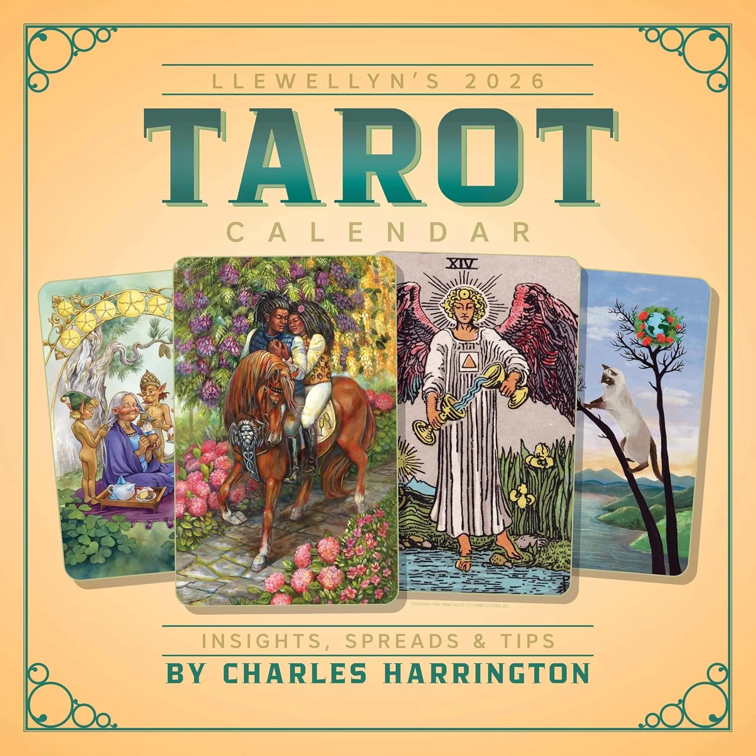 Llewellyn's 2026 Tarot Calendar: Insights, Spreads, and Tips  Wall Calendar