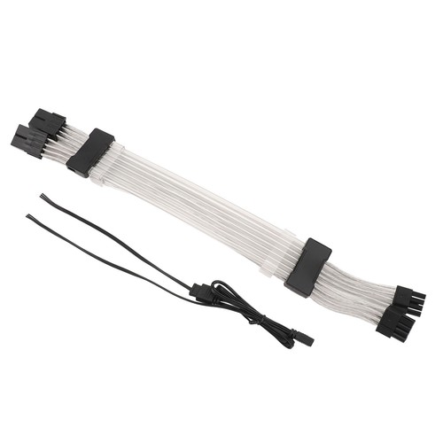 2x8PIN ARGB GPU Power Extension Cable 30cm Supports 5V 3PIN ARGB Sync 2x8PIN NEW - Afbeelding 4 van 12