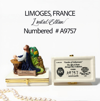Henri d'Arceau Limoges Garden Gethsemane Life Christ Ltd Ed Box 2009 #A9757