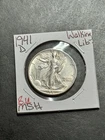 1941 D WALKING LIBERTY HALF DOLLAR GEM BU UNCIRCULATED MS++ COIN (Raw18410)