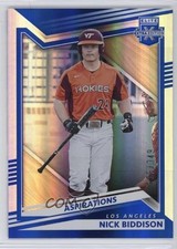 2022 Panini Elite Extra Edition Aspirations Blue 139/349 Nick Biddison #135 0c2