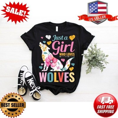 Just A Girl Who Loves Wolves T-Shirt