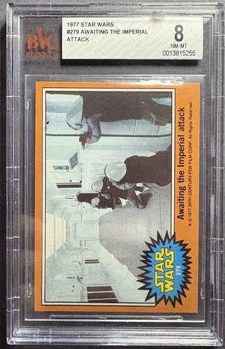 1977 Topps Star Wars #279 Awaiting the Imperial attack — BGS 8