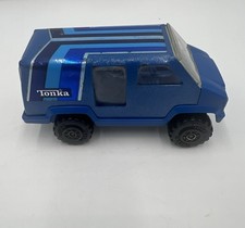 Vintage 1978 Blue Striped Tonka Van Diecast Toy Made In USA