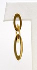18k Yellow Gold ROBERTO COIN Chic & Shine Oval Link Dangle Earrings — photo 2