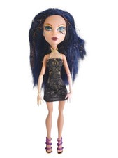Monster High Cleo de Nile Boo York Doll Robe Noire Bleue Bras Modifiés - TBE