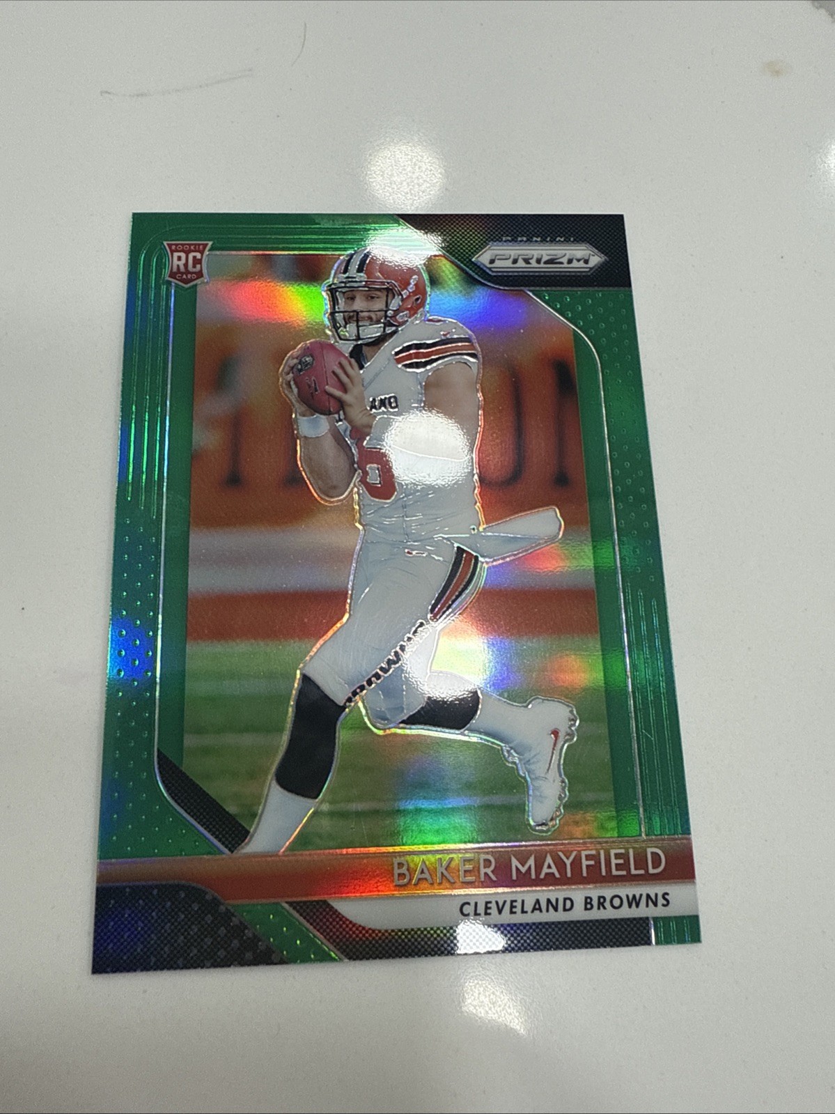 2018 Panini Prizm - Rookie Baker Mayfield #201 Green Prizm (RC) SP 🔥