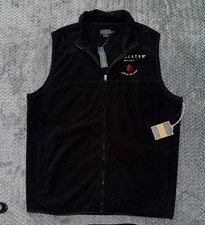 Pendleton Mens Whisky Fleece Jacket Black Full Zip Cowboy Western Sz L NWT