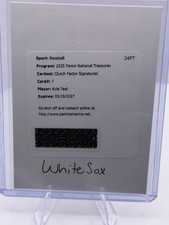 2025 Panini National Treasures RC Clutch Factor Sigs AUTO Redemption Kyle Teel